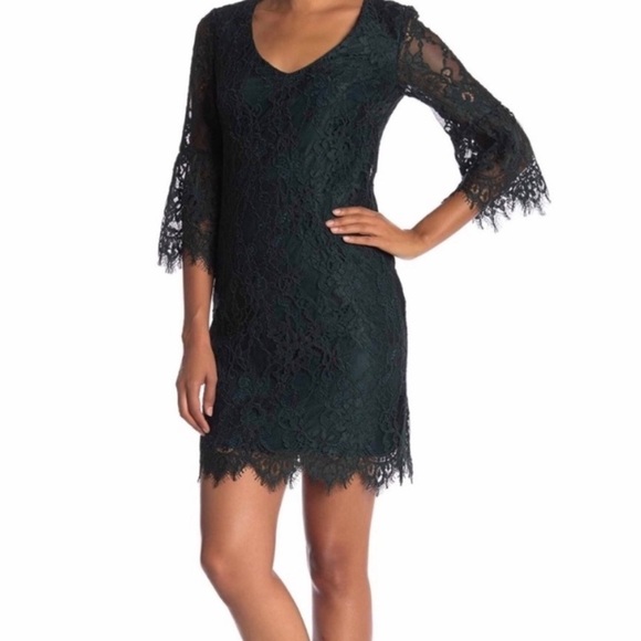Trina Turk Dresses & Skirts - Trina Turk Avenue Lace Green 3/4 Sleeve Dress